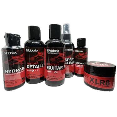 Imagem de Kit Limpeza Manutenção Instrumentos Musicais Limpador D'Addario