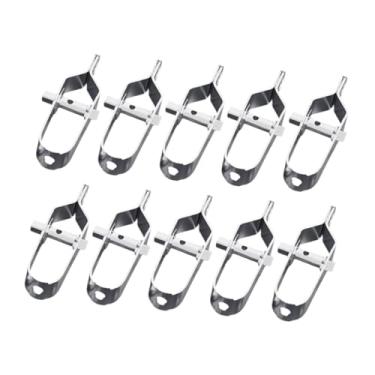 Imagem de Fenteer Kit de conectores para filtro de cerca elétrica, 10 peças, tensor de cerca portátil e resistente, tensor de fio em linha para malha de quintal de, 100mm