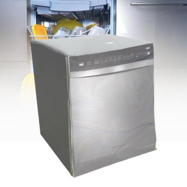 Imagem de CAPA PARA LAVA LOUÇAS BRASTEMP 14 SERVIÇOS TRANSPARENTE (CINZA)