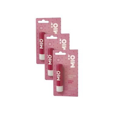 Imagem de Kit 3 Protetor Labial Mió Sabor Cereja Shine 3,6g