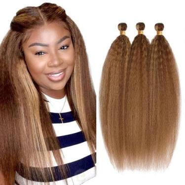 Imagem de Extensões de cabelo ZevPiul P4/27 Highlight Blonde, pacotes de 30 cm