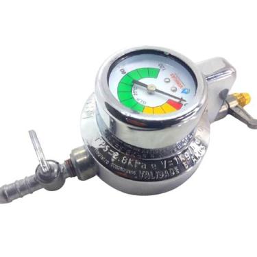Imagem de regulador registro click gás fogão cozinha top visor grande - VINIGÁS