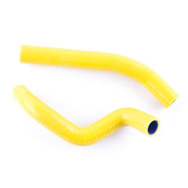 Imagem de XAJINGSU Kit de mangueira de refrigeração de radiador de silicone para Kawasaki KFX450 2008-2012 (amarelo)