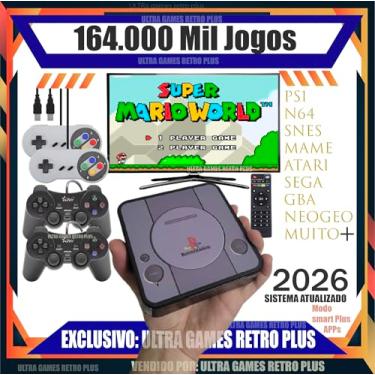 Imagem de TOYUTOYI Video Game Retro Premium + 114 Mil Jogos + 4 Controles + Atualizado