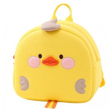 Imagem de Mochila infantil com guia de segurança pato RETEN amarela 26 cm