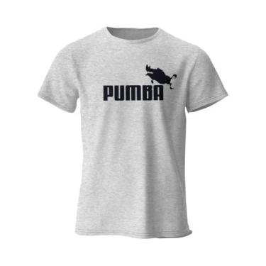 Imagem de Camiseta Masculina Oversized Engraçada Com Estampa Pumba 100% Algodão 