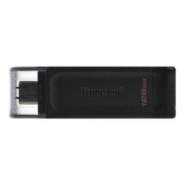Imagem de Pendrive Dt70 128GB USB-C 3.2 para Transferência Veloz de Dados Kingston