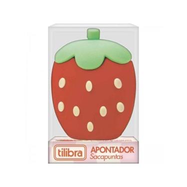 Imagem de Apontador Tilibra Be Berry com Aroma de Morango sem Depósito 1 Unidade Vermelho