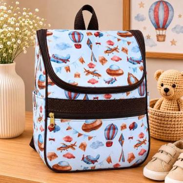 Imagem de Mochila Maternidade Média Elegante Espaçosa Prática Resistente Cor:Mar
