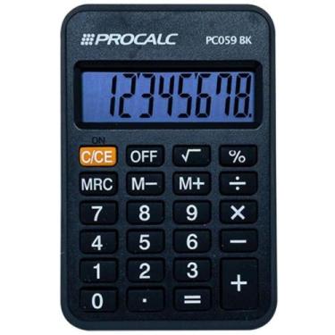 Imagem de Calculadora de Bolso 8 Digitos Preta - Procalc