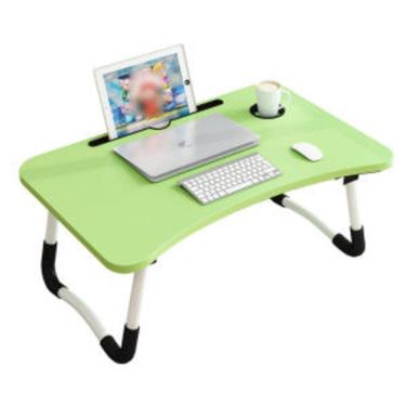 Imagem de Mesa Notebook Dobravel Home Office Porta Copo Verde
