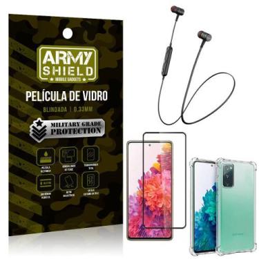 Imagem de Fone Bluetooth HS-615 Samsung S20 FE + Capinha Anti Impacto + Película