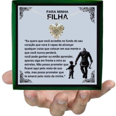 Imagem de Colar Borboleta Presente Aniversário de Pai Viking Para Filha Prata Es