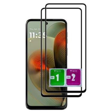 Imagem de 2x Pelicula Vidro 3d Proteção Temperado Para Moto G55 - Mustangshop