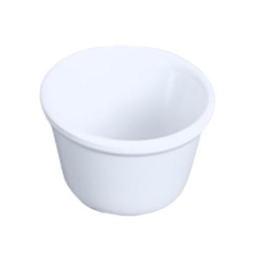 Imagem de FSE ML534W1 Ramekin, capacidade de 3,5 g, 6,5 cm de diâmetro, redondo, liso, resistente à quebra, pode ser lavado na lava-louças, livre de BPA, melamina, branco, NSF, pacote com 12