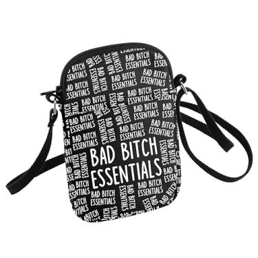 Imagem de HOLLP Funny Sarcastic Gift Bad B*tch Essentials Bolsa tiracolo B*tch Bolsa de ombro Boss Lady Presente para melhor amiga, Essencial B