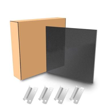 Imagem de Placa de vidro temperado para impressora 3D 310x310x4mm com clipes - I