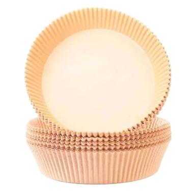 Imagem de 50 Forma Cesta de Papel Manteiga Descartavel Antiaderente Não Suja Resistente ao Calor Airfryer Tapete Forro Protetor para Fritadeira Elétrica