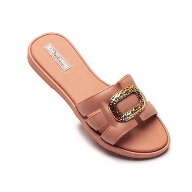 Imagem de Sandalia Feminina Capri Rasteirinha Antiderrapante Chinelo Adulto - Se