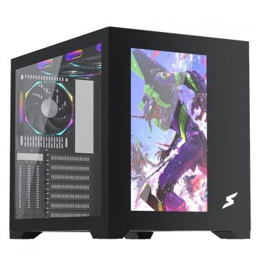 Imagem de Gabinete Gamer SuperFrame Box Magic - Display 13.3 - 6 Coolers - ATX - Preto - SF-CS-BMMAB6F