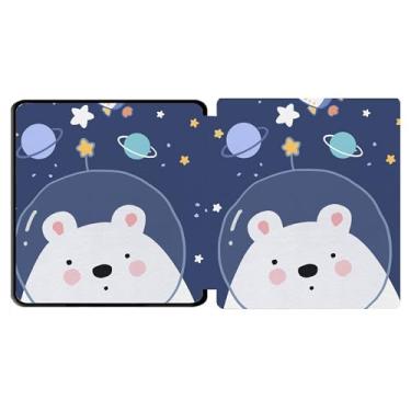 Imagem de Yzlvigrous Capa para Kindle Oasis 9/10ª Geração 2017/2019, Modelo: CW24WI/S8IN4O, TPU de 7 Polegadas TPU Tampa de Casca Traseira com Recurso de Vigília do Sono Automático