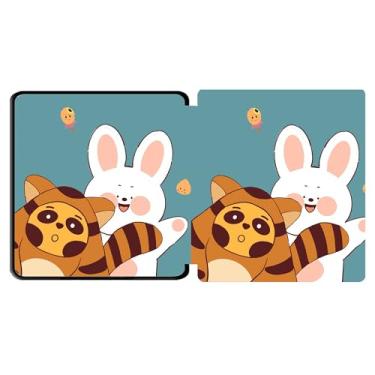 Imagem de Yzlvigrous Capa para Kindle Oasis 9/10ª Geração 2017/2019, Modelo: CW24WI/S8IN4O, TPU de 7 Polegadas TPU Tampa de Casca Traseira com Recurso de Vigília do Sono Automático