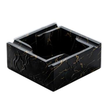 Imagem de Cinzeiro criativo quadrado resina mármore charuto fino caixa de armazenamento de fumaça decoração de sala de estar ornamentos de decoração de casa