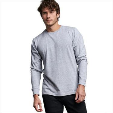 Imagem de Camiseta De Frio Manga Longa Masculina Colorida Sortidas-Masculino