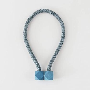 Imagem de Cinta de cortina cortina criativa fivela magnética sem perfuração, sem instalação, fivela de cortina de ligação de corda amarras, T8,4 pcs