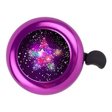 Imagem de Bike Bell para crianças, meninas, meninos, som claro, ajustável, tamanho fácil de usar e instalar o sino de bicicleta roxo, vermelho, azul, prata, acessórios, adorável chifre de bicicleta para meninas e meninos presentes, Roxa