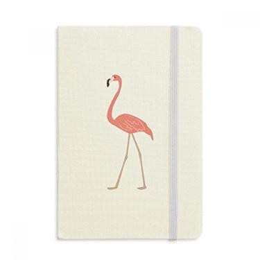 Imagem de Caderno com estampa de flamingo, capa dura de tecido, diário clássico A5