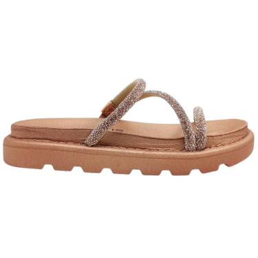 Imagem de Tamanco Papete Feminino Dia a Dia Passeio Casual Flatform com Strass Vizzano 6459.318