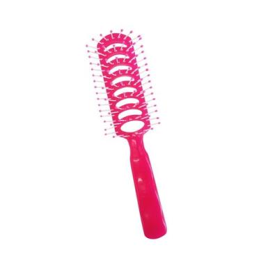 Imagem de Escova De Cabelo Esqueletada Keiko Salles Rosa - Salles Profissional
