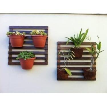 Imagem de Base de Madeira Decks Modular Jardim Decoração 3 Pçs 50x50 - Art & Lar