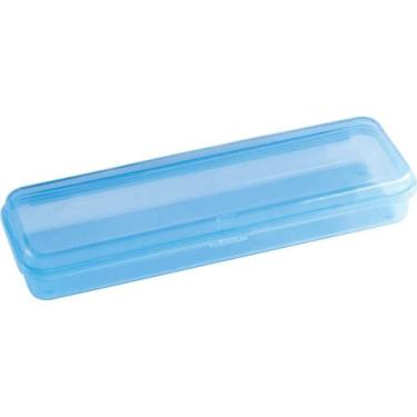 Imagem de Estojo Plástico PLUS Azul em Polipropileno - Waleu