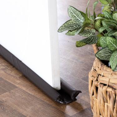 Imagem de Protetor De Porta Duplo 70cm 1 Peça De Vinila Bagun Impermeável 100% Policloreto - Marrom