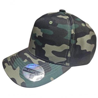 Imagem de Boné Aba Curva Camuflado Frente Americana Supercap 26708 Verde Escuro