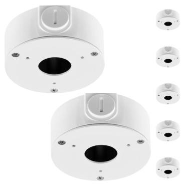 Imagem de Kit 2 Caixa Metálica para CFTV Intelbras VBOX 3000 B Acabamento Profis