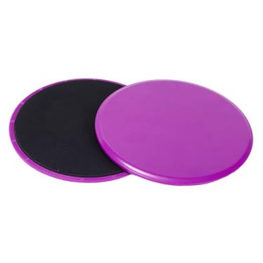 Imagem de menolana 2 peças de discos deslizantes para exercícios, para academia em casa, viagem, treinamento de força, equilíbrio para os pés, almofadas deslizantes para, Roxo