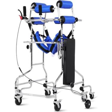 Imagem de Andador De 8 Rodas Para Pessoas Com Deficiência, Andador Em Pé Atualizado Para Treinamento E Assistência Na Parte Inferior Do Corpo, Altura Ajustável, Male+female