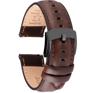 Imagem de Pulseiras de relógio OTTOODY Leather Quick Release Top Grain 18-22 mm