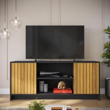 Imagem de Rack Para Sala Quarto Com Nicho Espaçoso E Prateleira TV Até 40 Polega