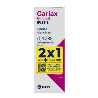 Imagem de Enxaguante Bucal Cariax Gingival Kin 2 unidades de 250ml cada