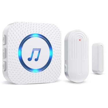 Imagem de Alarme de abertura de porta sem fio SANJIE Door Chime com 26 sinos