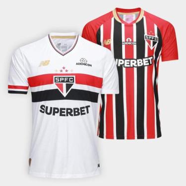 Imagem de Kit Camisa São Paulo I 25/26 + Camisa São Paulo II 25/26 Torcedor New 