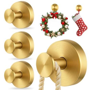 Imagem de Ganchos de ventosa fortes para chuveiro, ganchos de toalha removíveis para banheiros, cozinha, vidro, janela e azulejo, ganchos de banheiro para chuveiro interno, decorações de Natal, sem necessidade