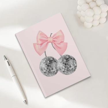 Imagem de Caderno com laço rosa, caderno A5 para anotações de escritório, agenda de 21 x 14,7 cm, agenda de viagem, 3