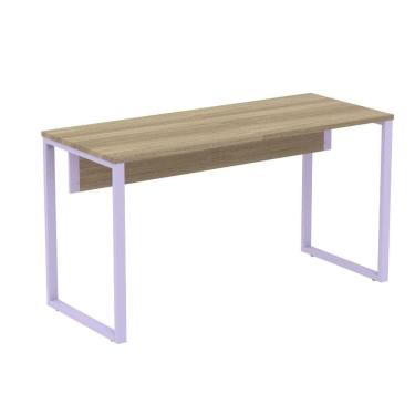 Imagem de Mesa Escritório P25 Tub Pandin 170 Cm Largura X 70 Cm Profundidade Tampo Mdp Noce Pé Aço Tubular Lilás