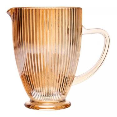 Imagem de Jarra De Vidro Lines Âmbar Metalizado 1,3L - Wolff
