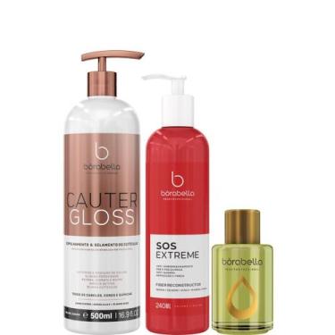 Imagem de Borabella Cauter Gloss 500ml + SOS 240ml + Óleo Argan 7ml